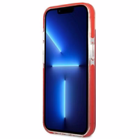 Karl Lagerfeld Karl & Choupette Head viedtālruņa apvalks iPhone 13 mini - sarkans