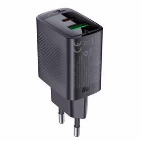 Acefast A78 lādētājs GaN USB-A / USB-C PD 20W - melns