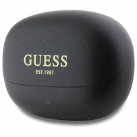Guess Bluetooth austiņas GUTWST88MCTGK TWS + dokstacija melnas/melnas kapsula drukāts logotips