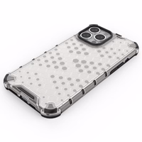 Honeycomb Case bruņu vāks ar TPU buferi iPhone 13 Pro Max caurspīdīgs