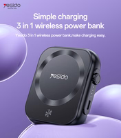 Benks Portatīvais lādētājs 5000mAh YP59 3 in 1 - Type C - magnētiskā, indukcijas 15W melna