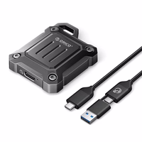 Orico XAM2 M.2 2230 USB-C 3.2 taktiskais pastiprinātais diska nodalījums - melns