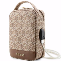 Guess Soma GUHBHGCFSEW Organizer brūns/brūns GCube Stripe