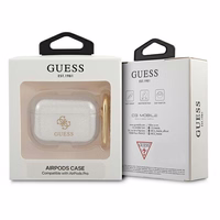 Guess GUAPUCG4GT AirPods Pro apvalks Caurspīdīgs Glitter kolekcija