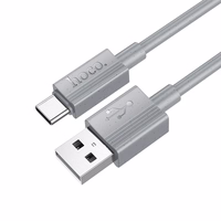 Kabelis USB-A uz USB-C Hoco 3A 1 m X107 pelēks