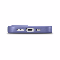 iCarer ādas apvalks iPhone 14 Gaiši violets (WMI14220705-LP) (MagSafe saderīgs)