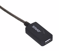 SAVIO CL-130 USB active port extension 10m USB 2.0-A male USB 2.0-A female melns