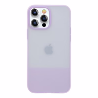 Kingxbar Plain Series viedtālruņa apvalks iPhone 13 Pro silikona apvalks violets