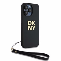 DKNY Viedtālruņa apvalks ar siksniņu un logotipu iPhone 14 Pro Max - melns