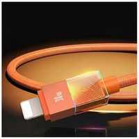 Kabelis USAMS U93 30W USB-C uz Lightning 1.2m oranžs