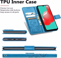 Korpuss Flower Book Samsung A346 A34 5G blue