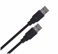 Lanberg CA-USBA-20CU-0010-BK USB cable 1m 2.0 USB A melns
