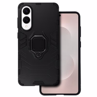 Gredzena bruņots apvalks Samsung Galaxy S25 Edge melns