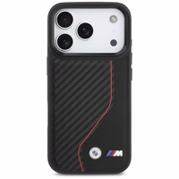 BMW M Carbon Line & Logo MagSafe viedtālruņa apvalks iPhone 17 Pro - sarkans