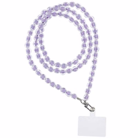 COLORFUL tālruņa siksniņa, tālruņa piekariņš / auklas garums 120 cm (60 cm cilpā) / ap kaklu – violets