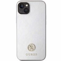 Guess GUHCP15MPS4DGPS iPhone 15 Plus 6.7" sudraba/sudraba cietais apvalks Strass Metāla Logotips
