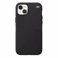 Speck Presidio2 Grip - Anti-slip iPhone 15 Plus / 14 Plus maciņš (melns / melns / balts)