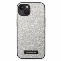 Viedtālruņa apvalks Karl Lagerfeld KLHCP14MG2ELS iPhone 14 Plus 6.7\" sudrabains / sudrabains Glitter Plaque Logo