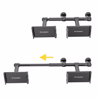 Wozinsky dubultais galvas balsta tālruņa turētājs melns (WTHBK1)