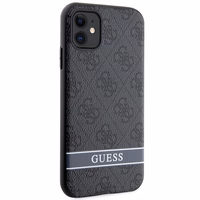 Guess GUHCN61P4SNK iPhone 11 / Xr pelēks/pelēks hardcase 4G Stripe