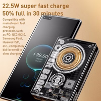 Portatīvais lādētājs WK Design "WP-331" Melns 10000mAh (Bezvadu Charge 15W / PD 20W / QC3.0 22.5W)