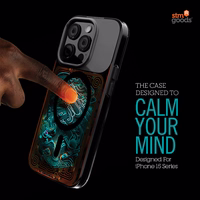 STM Reveal Warm MagSafe - maciņš iPhone 15 (melns Realm)