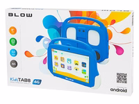 Tablet KidsTAB8 4G BLOW 4/64GB zils + case