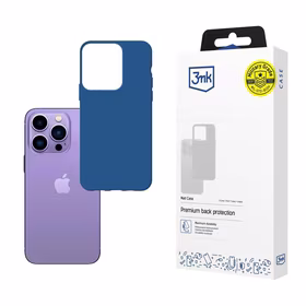 Viedtālruņa apvalks iPhone 14 Pro Max no 3mk Matt Case sērijas - zils