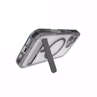 ZAGG Santa Cruz Snap KS MagSafe Maciņš with Stand iPhone 17 - Clear and Melns