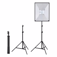 Puluz studijas komplekts softbox 50x70cm, trijkājis, LED spuldzes 4 gab. PU5071EU