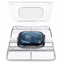 Spigen Elite Shield „EZ FIT“ hibrīda stikls 2-PACK Apple Watch 10 (46MM) - caurspīdīgs