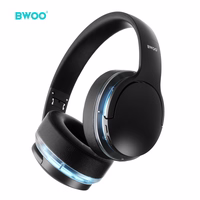 BWOO ANC Bezvadu Headphone Premuim Sound Quality BW587 melns