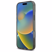 Guess IML Rhinestones Magnētiskais viedtālruņa apvalks iPhone 16 Pro Max - melns