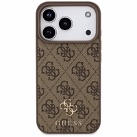 Guess 4G Small Classic Logo MagSafe futrālis iPhone 17 Pro - brūns