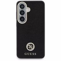 Guess maciņš Rhinestone Round Logo MagSafe priekš Samsung Galaxy S26 Plus melns
