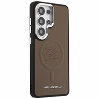 Karl Lagerfeld maciņš Embossed Ring Initials MagSafe Samsung Galaxy S26 Ultra brūns