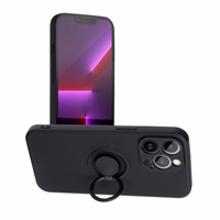 Silikona gredzenveida apvalks viedtālrunim IPHONE 12 Pro Max - melns