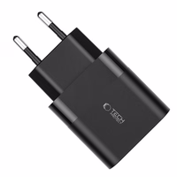 Tech-Protect C30W lādētājs USB-C PD 30W / USB-A QC 3.0 - melns