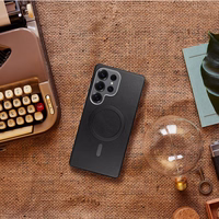 GENTLEMAN MAG COVER Viedtālruņa apvalks, savietojams ar MagSafe SAMSUNG A36, melns