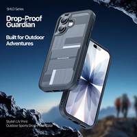 Korpuss Dux Ducis Apple iPhone 17 melns (Trīsstūra raksts)