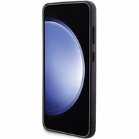 Karl Lagerfeld KLHCS24SPSAKCMPK S24 S921 cieta aizsargapvalka vāciņš melns Saffiano Karl & Choupette Metal Pin