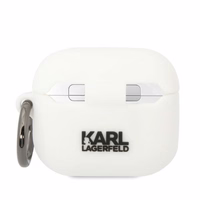Karl Lagerfeld KLA3RUNIKH AirPods 3 vāciņš silikons balts Karl Head 3D