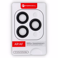 Forcell Premium rūdīts kameras lēcas stikls – iPhone 16 Pro / 16 Pro Max melnā titāna krāsā