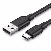 USB kabelis Ugreen US287 USB uz USB-C 3A 1,5 m melns