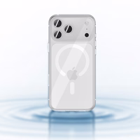 Benks magnētiskais caurspīdīgs viedtālruņa apvalks Iphone 17 Pro Max (ar kameras vadības pogu)