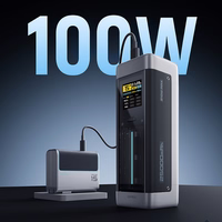 Cuktech CUK00P23GLBK 210W 25000mAh Portatīvais lādētājs 2 x USB-C 1 x USB-A - melns