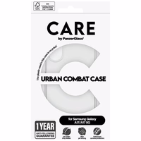 CARE by PanzerGlass Flagship Urban Combat Maciņš for Samsung Galaxy M17 5G / A17 / A17 5G - caurspīdīgs