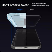 Spigen Glas.tR EZ Fit rūdīts stikls iPhone 12 / iPhone 12 Pro - 2 gab.