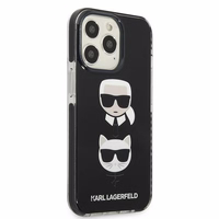 Karl Lagerfeld Karl&Choupette Head apvalks iPhone 13 Pro Max - melns