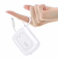 Dudao K32 22.5W 10000mAh portatīvais lādētājs ar iebūvētu USB-C / Lightning kabeli - balta